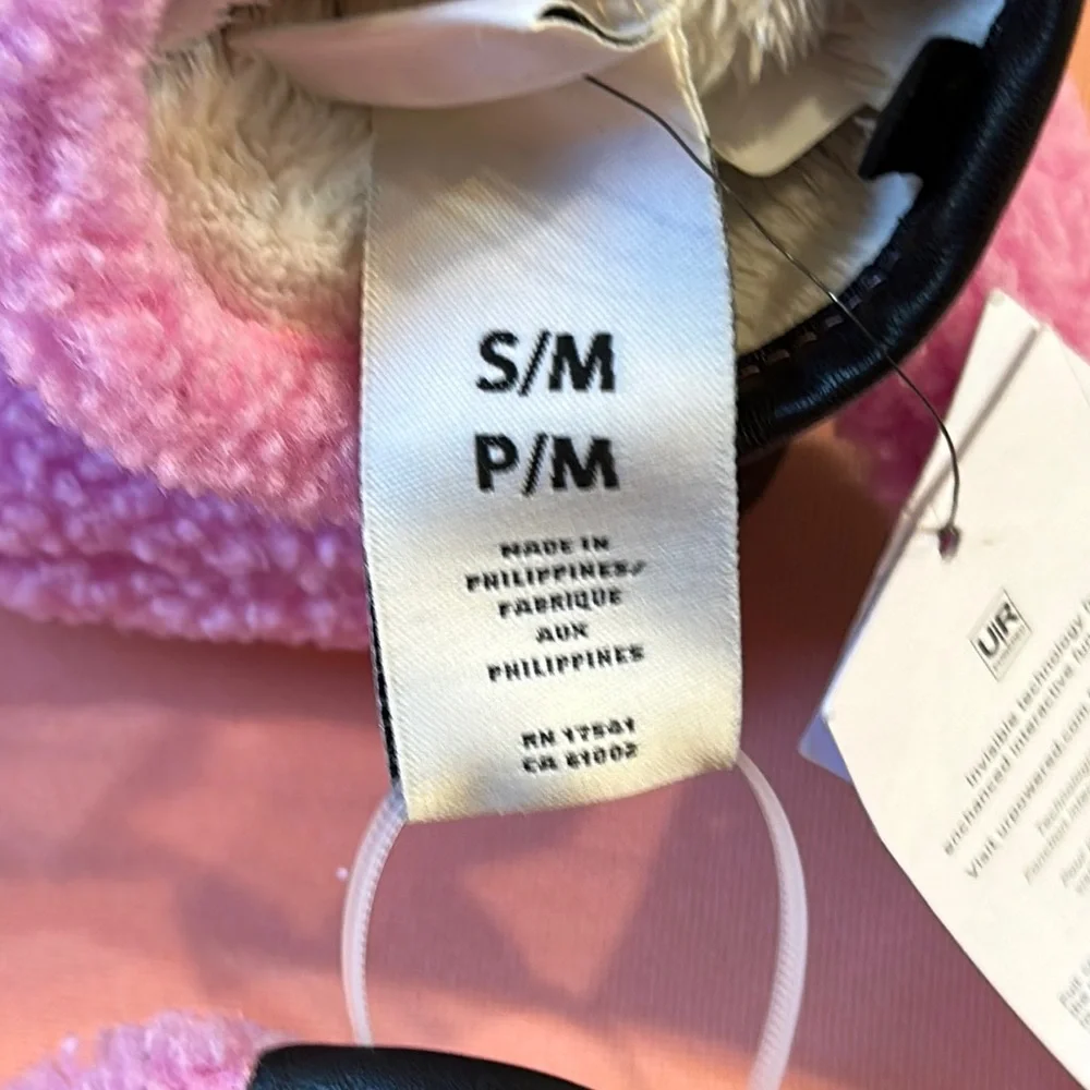 UGG Pink and Black Mittens